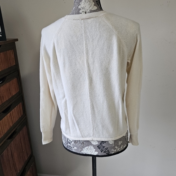 Project Ivory Cashmere Tie Front Sweater S NWOT - Picture 5 of 8